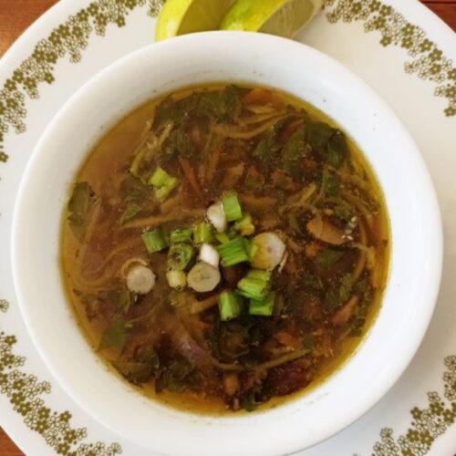 A picture of my easy keto low-carb pho